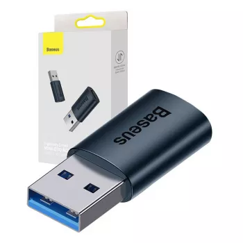 Adapteris Baseus Ingenuity USB-A → USB-C OTG (mėlynas)