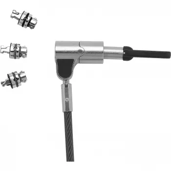 Spynos kabelis DICOTA D31700 juodas sidabrinis 2 m