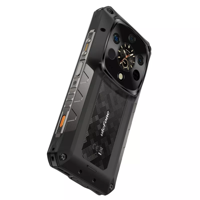 Atsparus išmanusis telefonas UleFone Armor 28 Ultra Thermal 5G — 16 GB RAM, 1 TB atminties, juodas