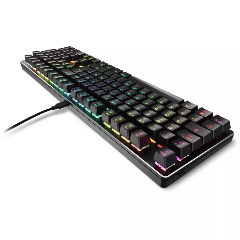 Žaidimų klaviatūra SKILLER SGK36W, juoda, DE išdėstymas, Huano Red jungikliai