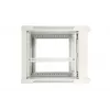 Extralink sieninis spintos stovas 9U 600x600 ASP pilkas, metalinės durys