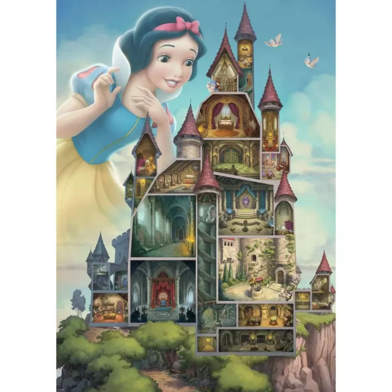 Dėlionė Ravensburger Disney Castles Snow White – 1000 detalių, suaugusiems/paaugliams