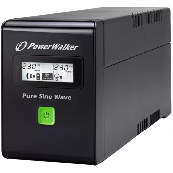 PowerWalker VI 800 SW FR nepertraukiamo maitinimo šaltinis (UPS) Line-Interactive 0.8 kVA 480 W 2 AC išėjimai