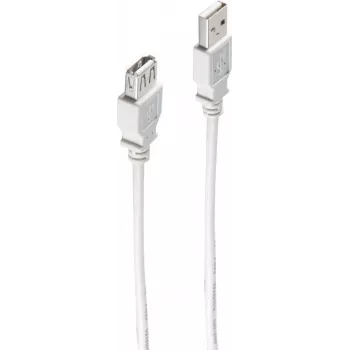 USB laidas ShiverPeaks BS77122 USB 2.0 1,8 m pilkas