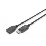 Digitus ASSMANN DisplayPort ilginimo kabelis - DisplayPort (kištukas) - DisplayPort (lizdas) - 2 m (DisplayPort 1.2) - Lietas - Juodas (AK-340200-020-S)