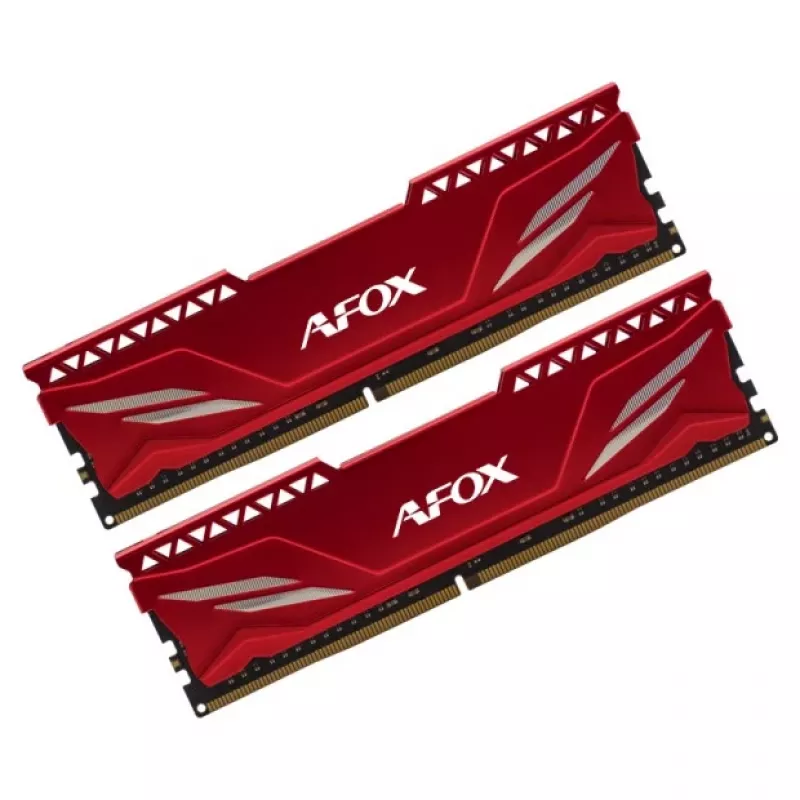 AFOX DDR4 2×16GB 3200MHz CL16 1,35V vienos eilės XMP2 raudonas atminties rinkinys