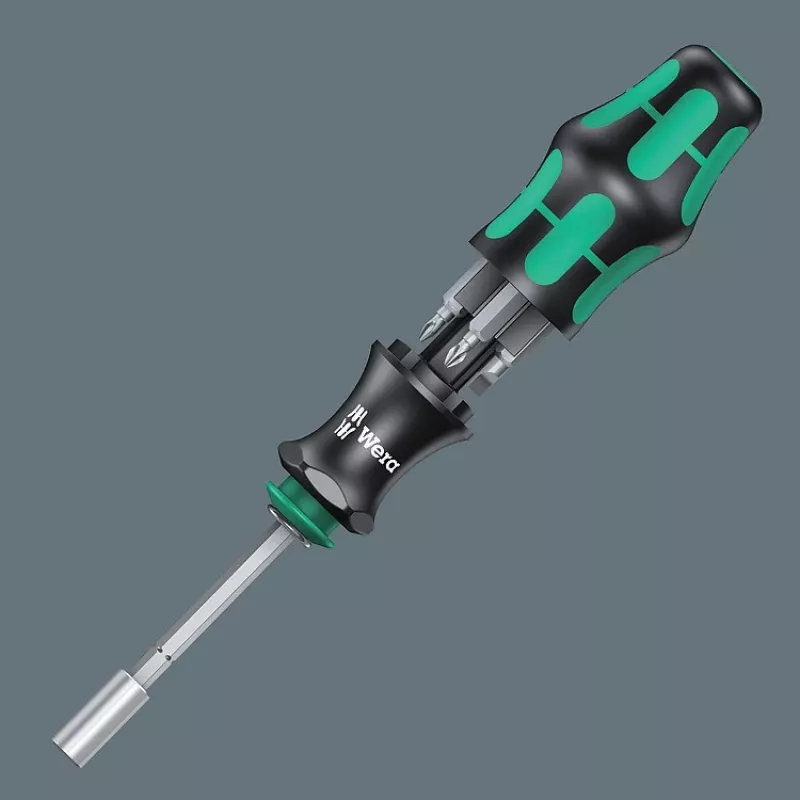 Wera 6 dalių KK28 Kraftform kompaktiškas bitų laikiklio atsuktuvų rinkinys