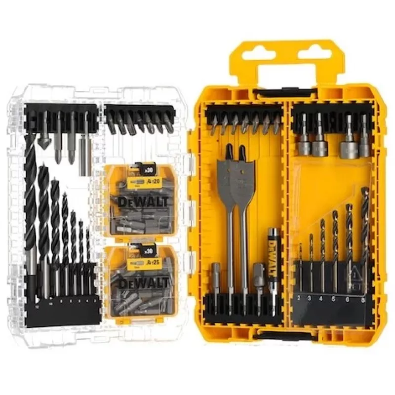 „DeWalt“ Pozi varžtų rinkinys 100 vnt. – įvairių dydžių savisriegiai medienai ir metalui