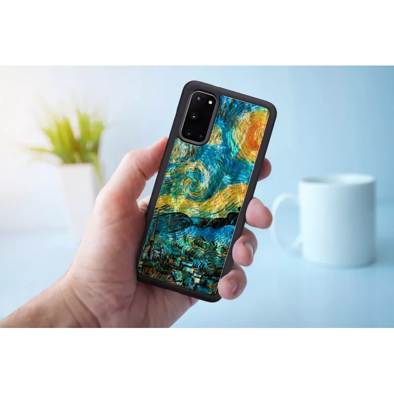 Apsauginis dėklas iKins Samsung Galaxy S20 – juodas žvaigždėto nakties dizainas