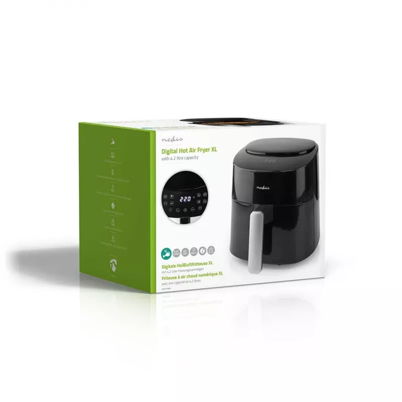 Oro gruzdintuvė Nedis KAAF160BK vieno krepšelio 4,2 L 1300 W Juoda