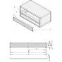 SCHROFF PART. FRONT PANEL 1U 84HP - Priekinis skydelis stelažui