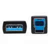 Eaton Tripp Lite Series USB 3.2 Gen 1 Plenum-Rated Fiber aktyvus optinis kabelis (AOC) - A/B M/M, juodas, 20 m - USB kabelis - USB A tipas (M) prie USB B tipo (M) - USB 3.2 Gen 1 - 20,0 m - P