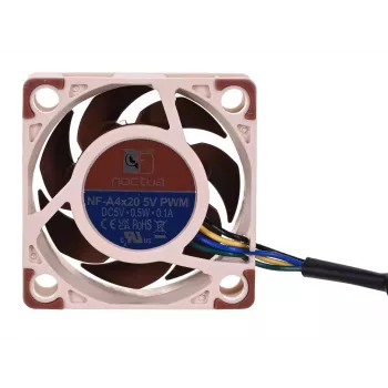 Noctua ventiliatorius NF-A4X20 5V PWM — 40×20 mm, 5 V, 4 kontaktų PWM, 1100–5000 aps./min., 9,4 m³/h