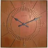 NeXtime klok 3112br medinis kvadratinis sieninis laikrodis, 50x50 cm, rudas