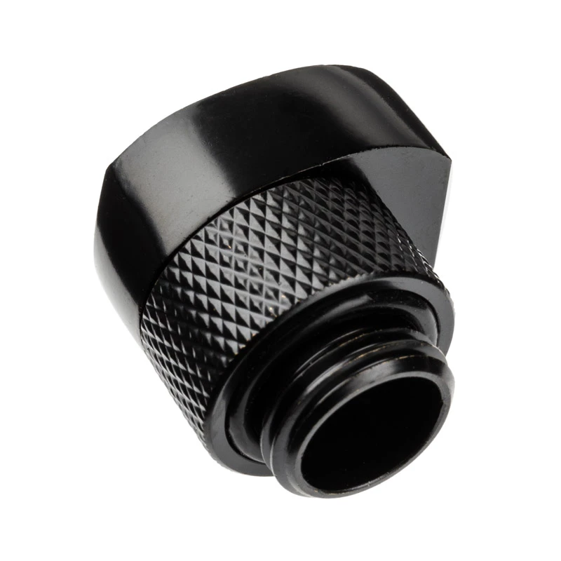 Alphacool 17604 juodas žarnos jungtis 1/4 colio sriegis
