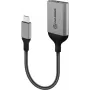ALOGIC Ultra Series Įkrovimo Kombinuotas Adapteris - USB adapteris - 24 kontaktų USB-C (kištukas) į 24 kontaktų USB-C (lizdas) - 10 cm - Maitinimas + Garsas per USB, Palaiko Power Delivery 3.0 - Juoda