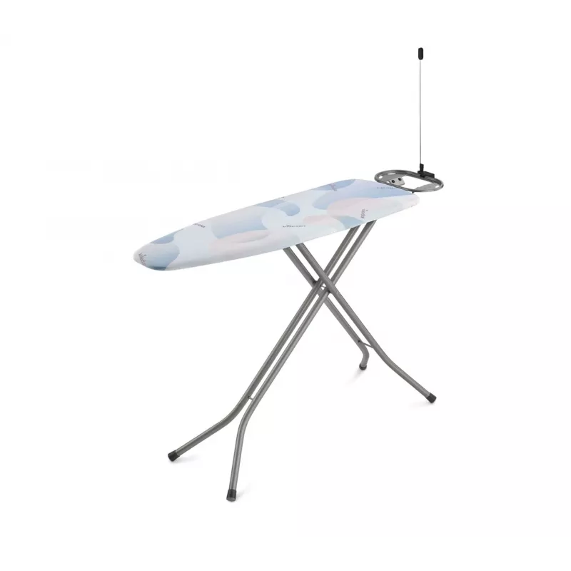 VILEDA Bravo Plus 143032 pilno dydžio lyginimo lenta – reguliuojamas aukštis 80–97 cm, plieninis tinklinis paviršius 380×1200 mm