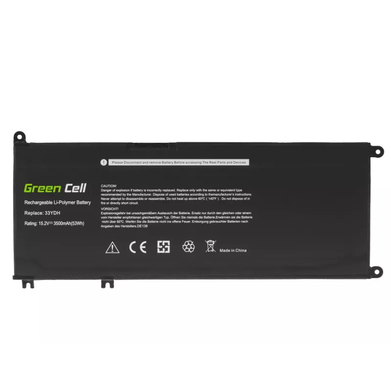 Baterija Green Cell DE138, tinkanti DELL Inspiron G3 G5 G7 Latitude