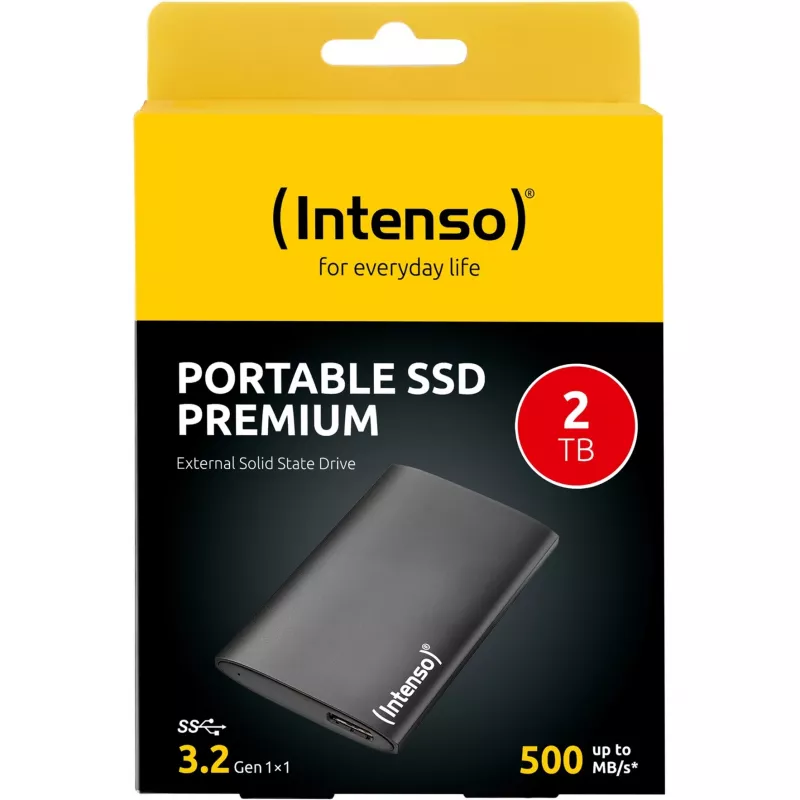 Išorinis kietasis diskas Intenso 2 TB 1.8 colio USB-A 3.2 Gen 1 3823471
