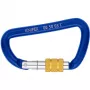 Karabinas užrakinamas Knipex 00 50 03 T BK, D formos, aliuminis, 2 vnt.
