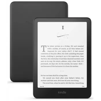 E-skaitmeninė knyga „Amazon Kindle Paperwhite“ (12-oji karta, 2024 m.) – 7 colių ekranas, 16 GB, juoda, Wi‑Fi, Bluetooth, USB‑C