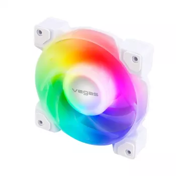 AKASA VEGAS A12 120mm ARGB korpuso ventiliatorius – baltas