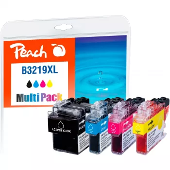 Peach PI500-245 rašalo kasetė 4 vnt. Juoda, Žydra, Purpurinė, Geltona