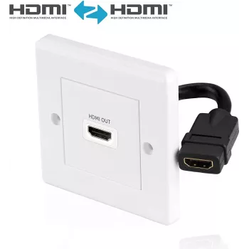 HDMI sieninė jungtis PureLink X-HW001-1 vieno prievado įleista HDMI jungtis montavimui į sieną