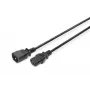 Digitus ASSMANN maitinimo prailginimo laidas - IEC 60320 C14 į IEC 60320 C13 - 250 V AC - 1,2 m - liejinis - juodas (AK-440201-012-S)