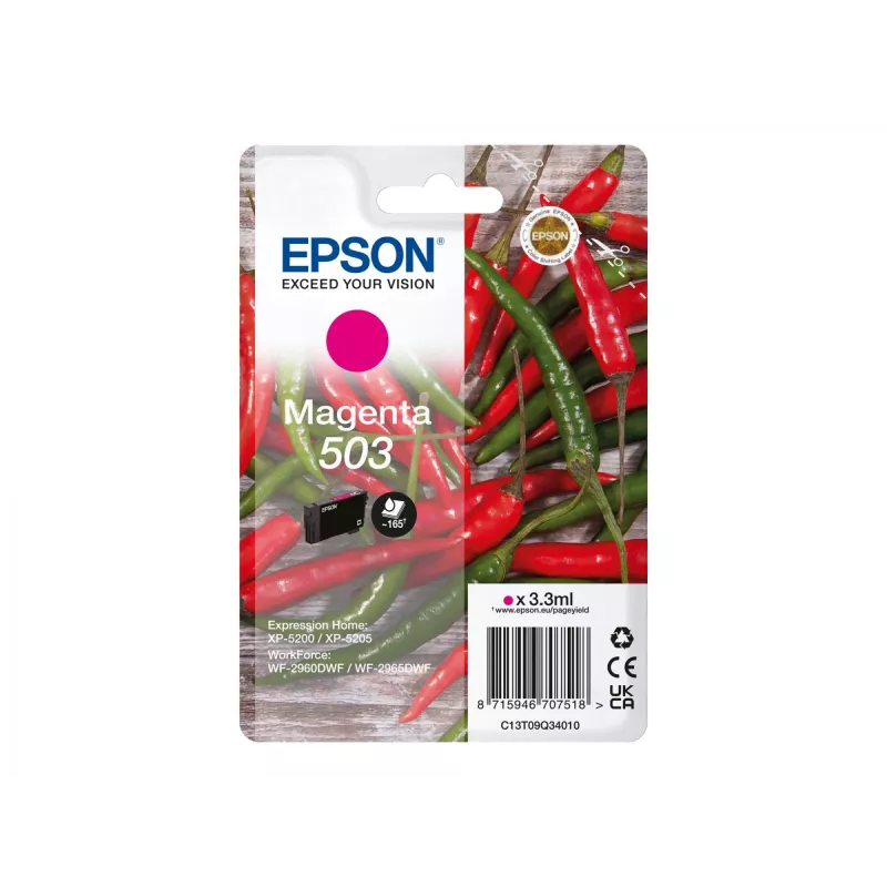 Epson 503 original rašalo kasetė 1 vnt. Standartinė išeiga Magenta