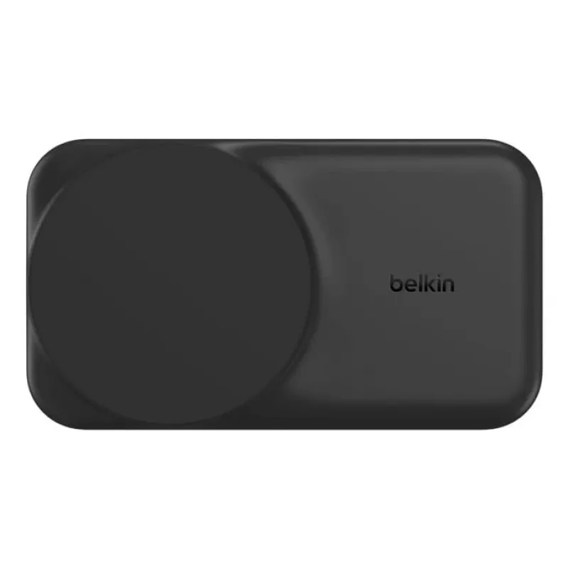 Belkin UltraCharge 25 W Qi2 3 viename lankstoma belaidžio įkrovimo stotis, juoda (WIZ036KQBK)