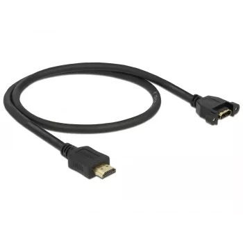 HDMI ilginimo kabelis DeLOCK 85463 0,5 m, A tipo kištukas į lizdą, juodas