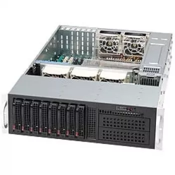 Supermicro 3U 8x 3,5 colio karšto keitimo SAS/SATA serverio korpusas su 2x 800W maitinimo blokais