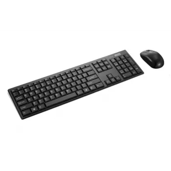 Belaidis klaviatūros ir pelės rinkinys Lenovo 100 — JAV išdėstymo klaviatūra, kompaktiška 2,4 GHz belaidė pelė