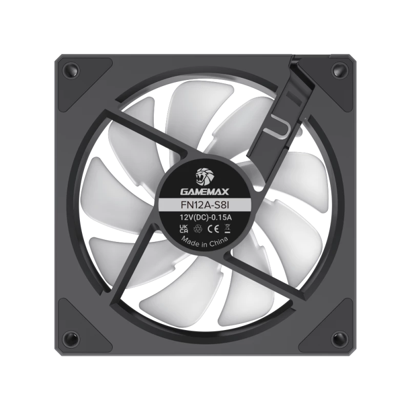 Gamemax FN12A-S8I korpuso ventiliatorius 120mm juodas