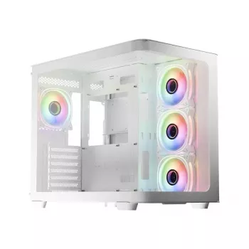 Kompiuterio korpusas Midi LC-Power Gaming 8001W Pro-Storm Light, ATX, juodas