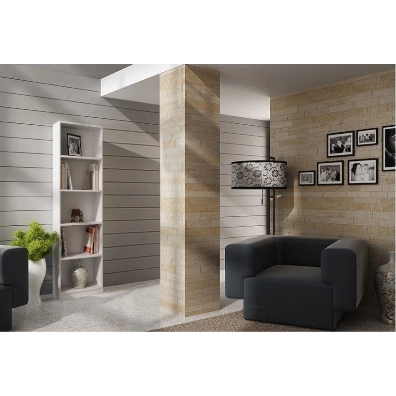 Biuro lentyna Topeshop R40 BIEL 5 lentynų Balta