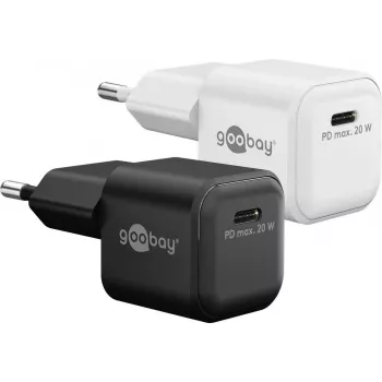 Goobay USB-C PD GaN greitasis įkroviklis Nano (20 W) Baltas (79151)
