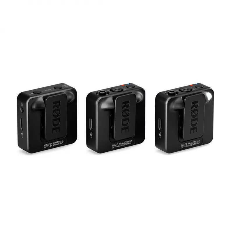 Rode Wireless GO III 3 kartos kompaktiška belaidė mikrofono sistema, juoda