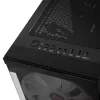 SILENOS PRO juoda versija su ARGB ventiliatoriumi ir grūdintu stiklu