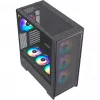 Korpusas Silentware Air 2000 A-RGB Black, mid-tower, grūdinto stiklo šoninis dangtelis