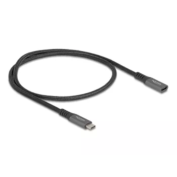 DeLOCK USB ilginimo kabelis USB Type-C kištukas į lizdą 10 Gbps 0,5 m pilkas metalinis
