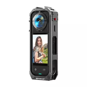Puluz apsauginis metalinis dėklas Insta360 X5 su integruotu objektyvo dangteliu