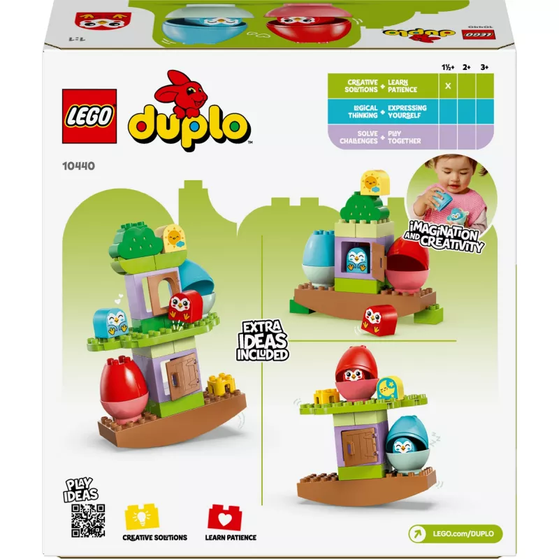 Konstruktorius LEGO DUPLO Balansuojantis ir rikiuojantis medis 10440 – 27 dalių, nuo 1,5 metų, dideli spalvoti blokeliai