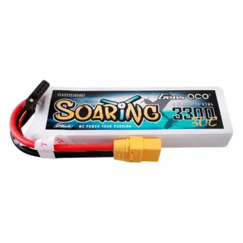 Gens Ace G-Tech Soaring 3300mAh 11.1V 30C 3S1P LiPo akumuliatorius su XT90 jungtimi