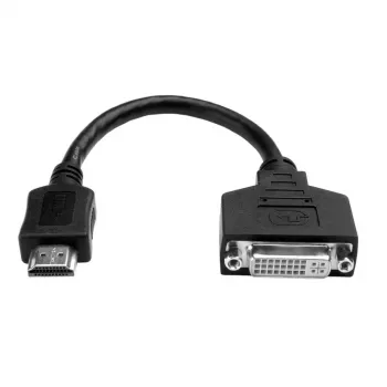 Eaton Tripp Lite P132-08N HDMI į DVI adapteris (HDMI-M į DVI-D F) - 20,32 cm - 0,2 m - DVI-D - HDMI - Kištukas - Lizdas - Auksuotas