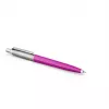 Parker 2075996 – Užsegamas ištraukiamas tušinukas, blizgantis magenta plastikinis korpusas, nerūdijančio plieno dangtelis