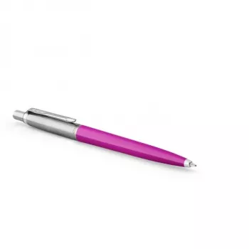 Parker 2075996 – Užsegamas ištraukiamas tušinukas, blizgantis magenta plastikinis korpusas, nerūdijančio plieno dangtelis