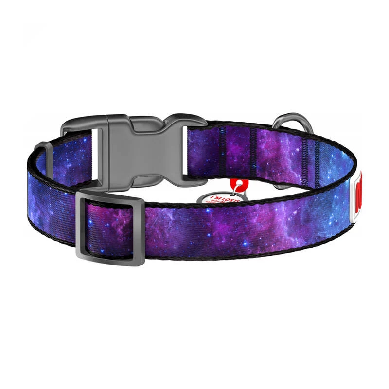 Šuns antkaklis Waudog NASA21 nailoninis dydis M, 20 mm plotis