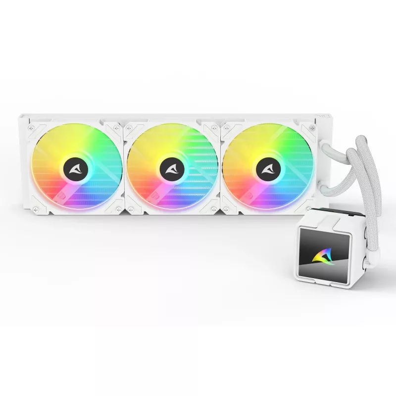 Vandens aušintuvas CPU „All-in-One“ Sharkoon S60 ARGB White 360mm radiatorius